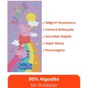 Ver imagem 7 de Toalha de Banho Infantil Peppa Pig Felpuda Algodão Praia Piscina Lepper