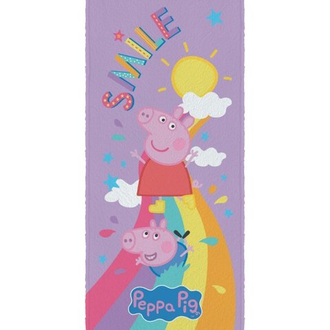 Toalha de Banho Infantil Peppa Pig Lepper Felpuda de Algodão para Menina 60x120 cm Piscina