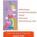 Ver imagem 6 de Toalha de Banho Infantil Peppa Pig Lepper Felpuda de Algodão para Menina 60x120 cm Piscina