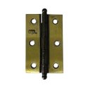 Ver imagem 1 de Dobradiça Porta Latão Oxidado Caixa 24 Peças - 3" 75mm Ferca