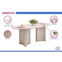 Ver imagem 7 de Mesa Cozinha Liz 218 + 8 Cad Vitta Off White DJ Móveis