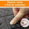 Kit 20 Painel Adesivo 3D Revestimento Tijolo Preto DIY Papel Parede - 3