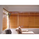 Ver imagem 2 de Persiana Cortina Horizontal em Madeira de 50mm com fita na Cor (1,70x1,20)