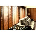 Ver imagem 3 de Persiana Cortina Horizontal em Madeira de 50mm com fita na Cor (1,70x1,20)