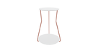 Ver imagem 1 de Mesa Lateral Industrial 2 Andares Cobre - Branco