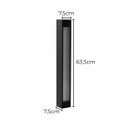 Ver imagem 2 de Poste Balizador de Jardim Externo Preto P/ Tubular T8 Starlumen St2946