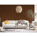 Ver imagem 2 de Papel de Parede Ripado Madeira Tabaco Escuro-60x300cm