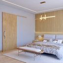 Ver imagem 2 de Kit porta de Madeira Completa 213cm x 70cm  Batente regulavel de 14 a 16,5cm de Correr Incoportas