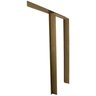 Kit porta de Madeira Completa 213cm x 70cm  Batente regulavel de 16 a 18,5cm de Correr Incoportas - 6