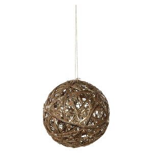 Bola Decorada Natal Aramada (champanhe) 12cm