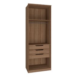 Guarda Roupa Modulo 2 Portas e 3 Gavetas 245cm Setiba Plus Carvalho/off White - 2