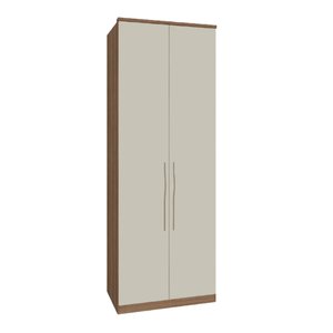 Guarda Roupa Modulo 2 Portas e 3 Gavetas 245cm Setiba Plus Carvalho/off White