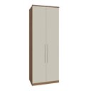 Ver imagem 1 de Guarda Roupa Modulo 2 Portas e 3 Gavetas 245cm Setiba Plus Carvalho/off White
