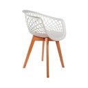 Ver imagem 1 de Cadeira de Jantar Web Pé Wood Modelo Premium Madeira Maciça Original Branco