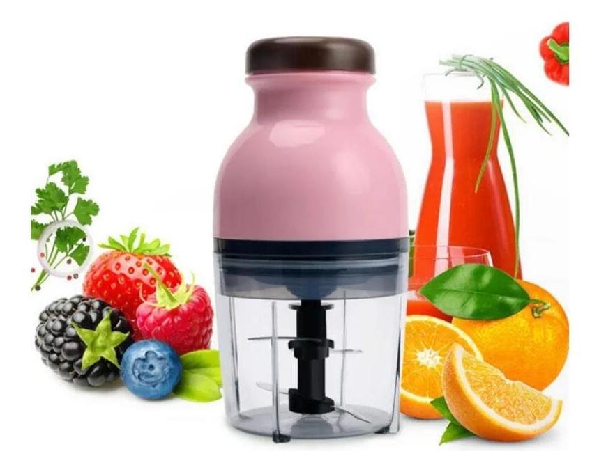 Mini Processador Alimentos Elétrico: Tritura Carne Alho, Pimenta, Frutas e Legumes - 7