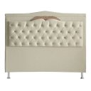 Ver imagem 3 de Kit Cabeceira de Cama Box e Calçadeira Baú Madri Casal 140 Cm Suede Porcelana Eli Móveis e Decoração