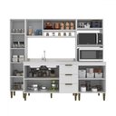 Ver imagem 3 de Cozinha Completa Carol 8 Portas 3 Gavetas Branco - Jcarvalho