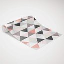 Ver imagem 3 de Papel de Parede Geomêtrico Triângulos Tons de Salmão com Preto-60x300cm