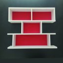 Ver imagem 1 de Nicho Suspenso Prateleira para Escritório Zeus Solutions Slim - Branco