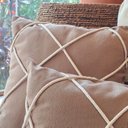Ver imagem 6 de Almofada Atelier Trançar Retangular Caramelo 50x30