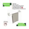 Porta Toalha de Rosto com Adesivo Branco F.df - 6