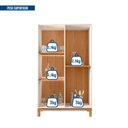 Ver imagem 6 de Cristaleira Mondrian 2 Portas com LED Bege/Off White/Freijó