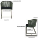 Ver imagem 2 de 7 Cadeiras de Jantar Área Noronha Fendi E12 Trama Original Verde