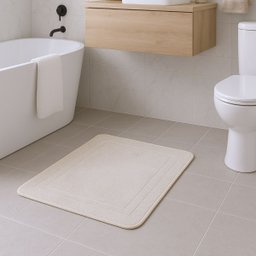 Tapete Porta Entrada Antiderrapante Aconchego 65x45cm Bege - 2
