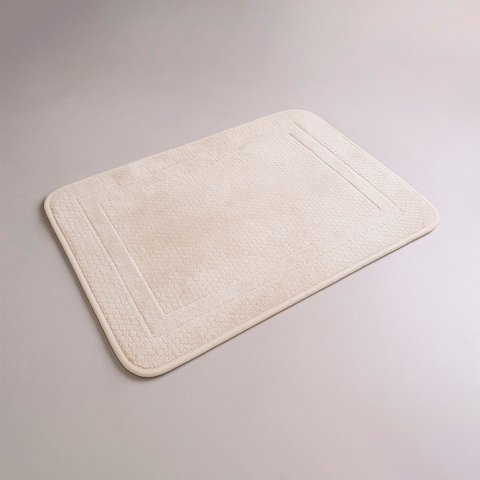 Tapete Porta Entrada Antiderrapante Aconchego 65x45cm Bege