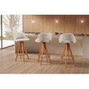 Ver imagem 3 de Kit 4 Banquetas Giratórias Estofadas com Encosto Nicole