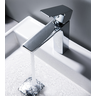 Torneira Misturador Monocomando Cromado Quadrado Baixo para Banheiro - 4
