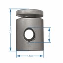 Ver imagem 4 de Kit-2 Desviador de Cabo Para Lustres e Pendentes e Luminária MD-6005/2 - Prata