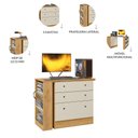 Ver imagem 7 de Cômoda com Mesa Giratória Gamer em Mdp Qmovi