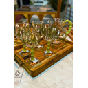 Ver imagem 2 de Gamela Retangular com Pegador Ouro Velho – Madeira de Teca 45x30x5cm