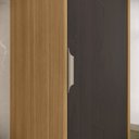 Ver mais imagens de Paneleiro Simples com 1 Porta Colors Marrom/Freijó/Nogueira Bourbon
