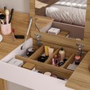 Ver imagem 3 de Penteadeira com Espelho e Divisórias Moderna Funcional