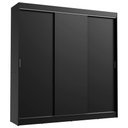 Ver imagem 2 de Guarda-Roupa Casal Madesa Kansas 3 Portas de Correr 3 Gavetas Preto Cor:Preto
