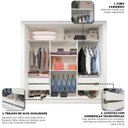 Ver imagem 6 de Guarda-roupa Casal 3 Portas 100% MDF Milão Yescasa