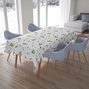Toalha de Mesa São João Jacquard - Pimenta - Easy Clean – 8 Lugares