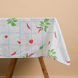 Toalha de Mesa São João Jacquard - Pimenta - Easy Clean – 8 Lugares - 2