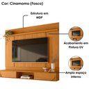 Ver imagem 4 de Painel Suspenso para Tv 65 Pol Aura 2 Portas Deslizantes 182 Cm Cinamomo Madetec