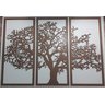 Quadro de Parede Árvore 3 Peças em Mdf - 3