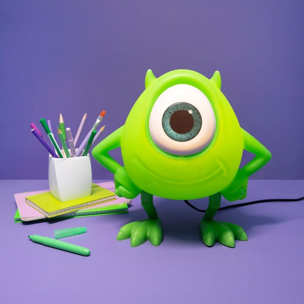 Luminária Mike Wazowski Monstros SA Abajur Mesa Disney - 2