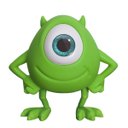 Ver imagem 1 de Luminária Mike Wazowski Monstros SA Abajur Mesa Disney
