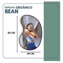 Ver imagem 5 de Espelho Orgânico Bean 60x40cm Moldura Couro Moderno Premium - Moldura Caramelo