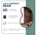Ver imagem 4 de Espelho Orgânico Bean 60x40cm Moldura Couro Moderno Premium - Moldura Caramelo