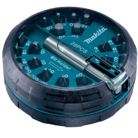 Jogo Bits e Adaptador Encaixe 1/4 28 Peças - B-28911 - Makita