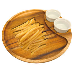 Kit Tábua de Frios com Divisórias Petisqueira de Madeira - 2