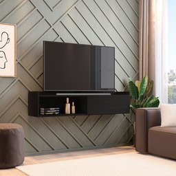 Rack para Tv Suspenso até 50 Polegadas com 1 Porta e 1 Nicho Atena - 5