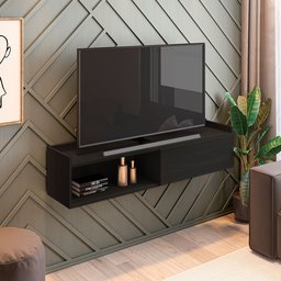 Rack para Tv Suspenso até 50 Polegadas com 1 Porta e 1 Nicho Atena - 2